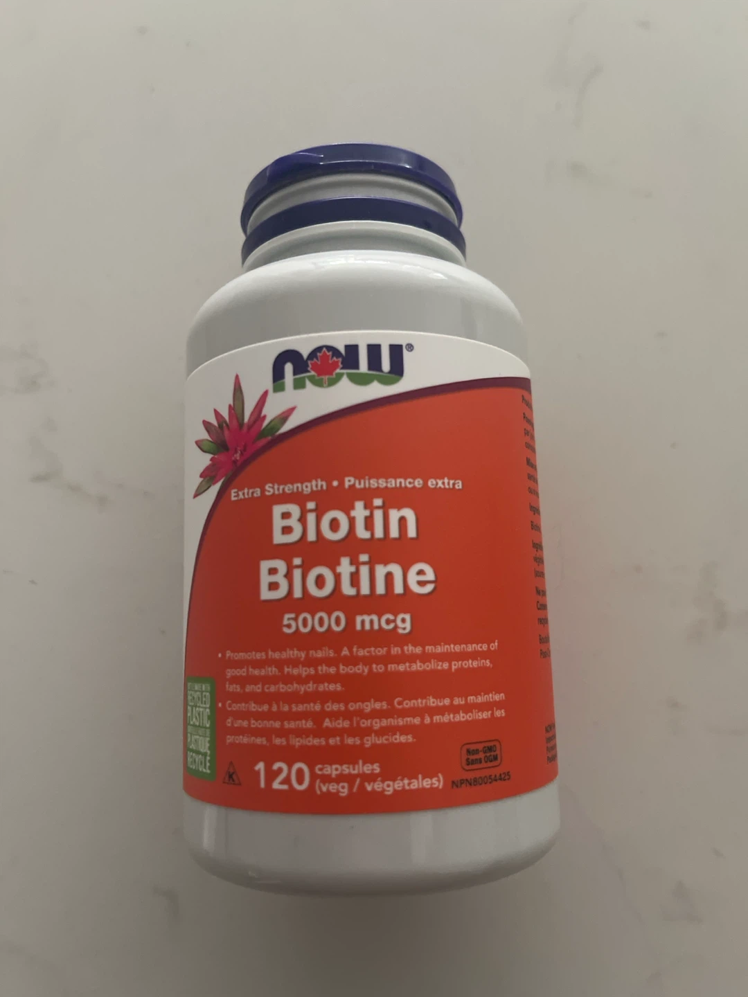Biotin 5000 mcg 120 capsules