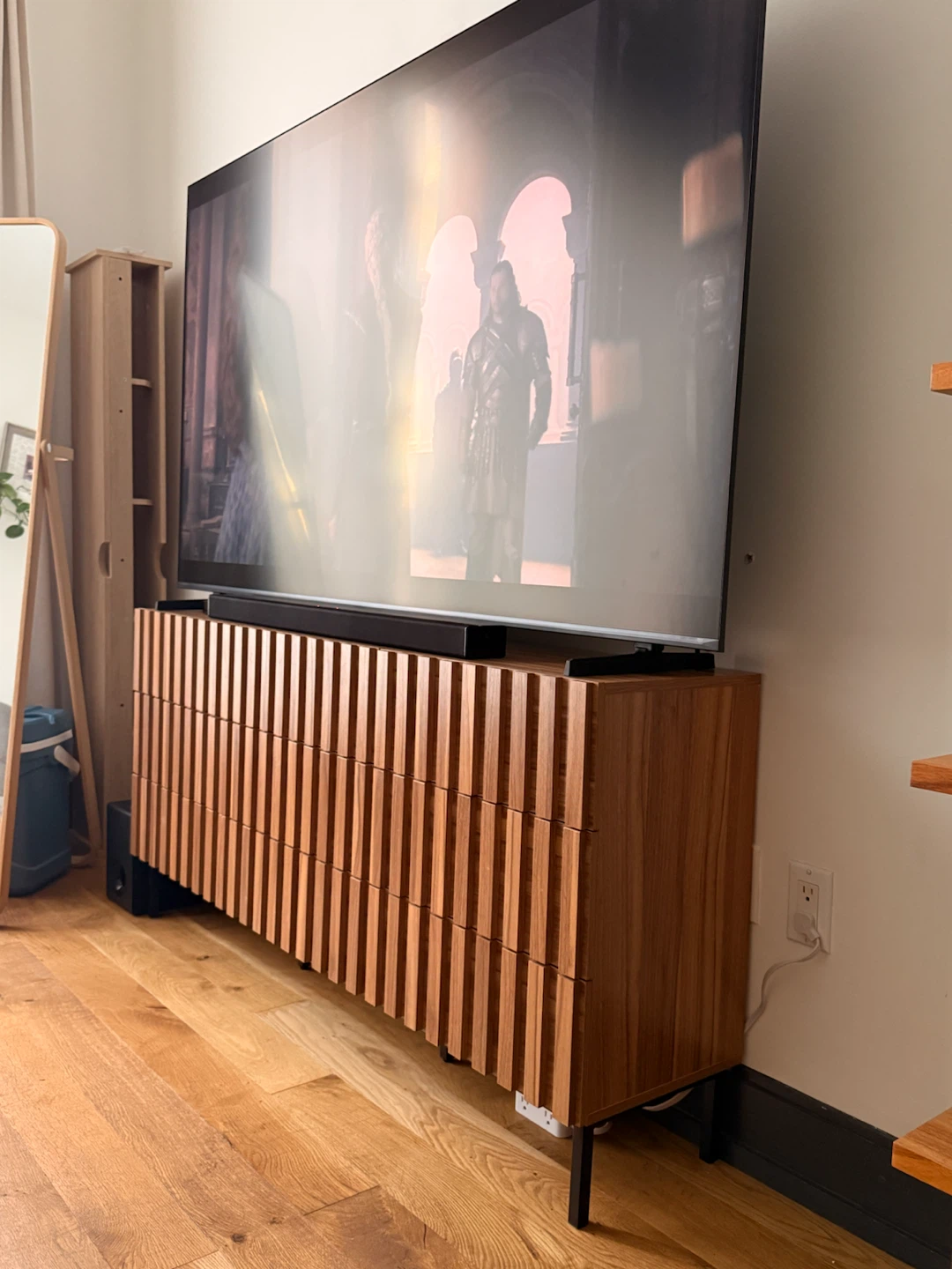 Mid-Century Modern Wood Media Console - photo 2