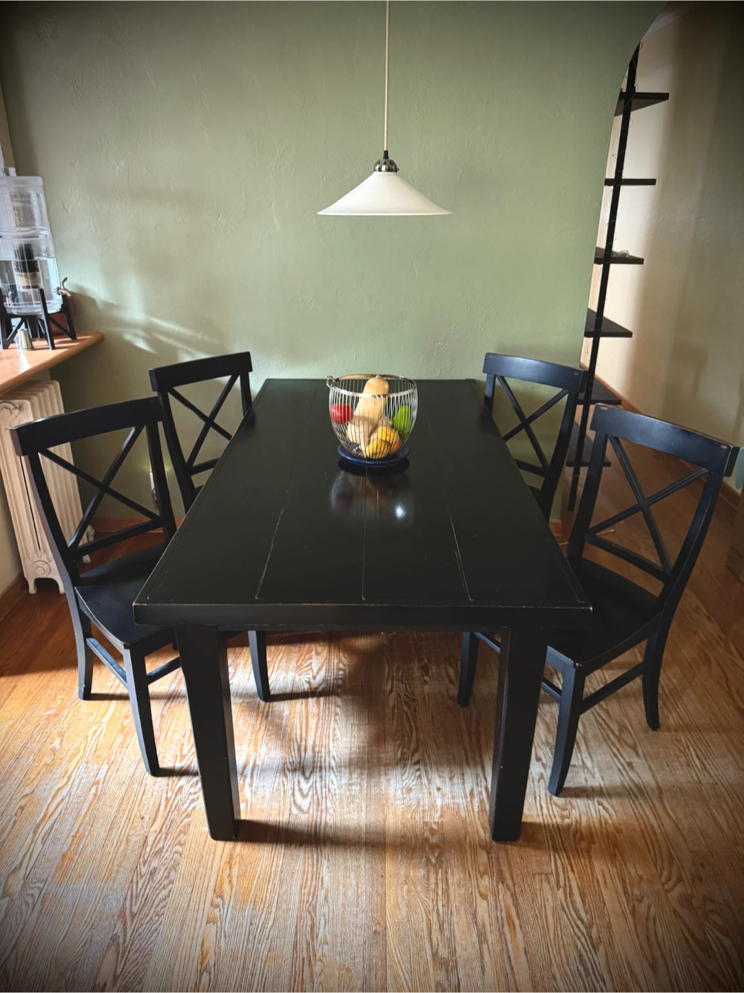 Pottery Barn Solid Wood Dining Set + 4 Chairs