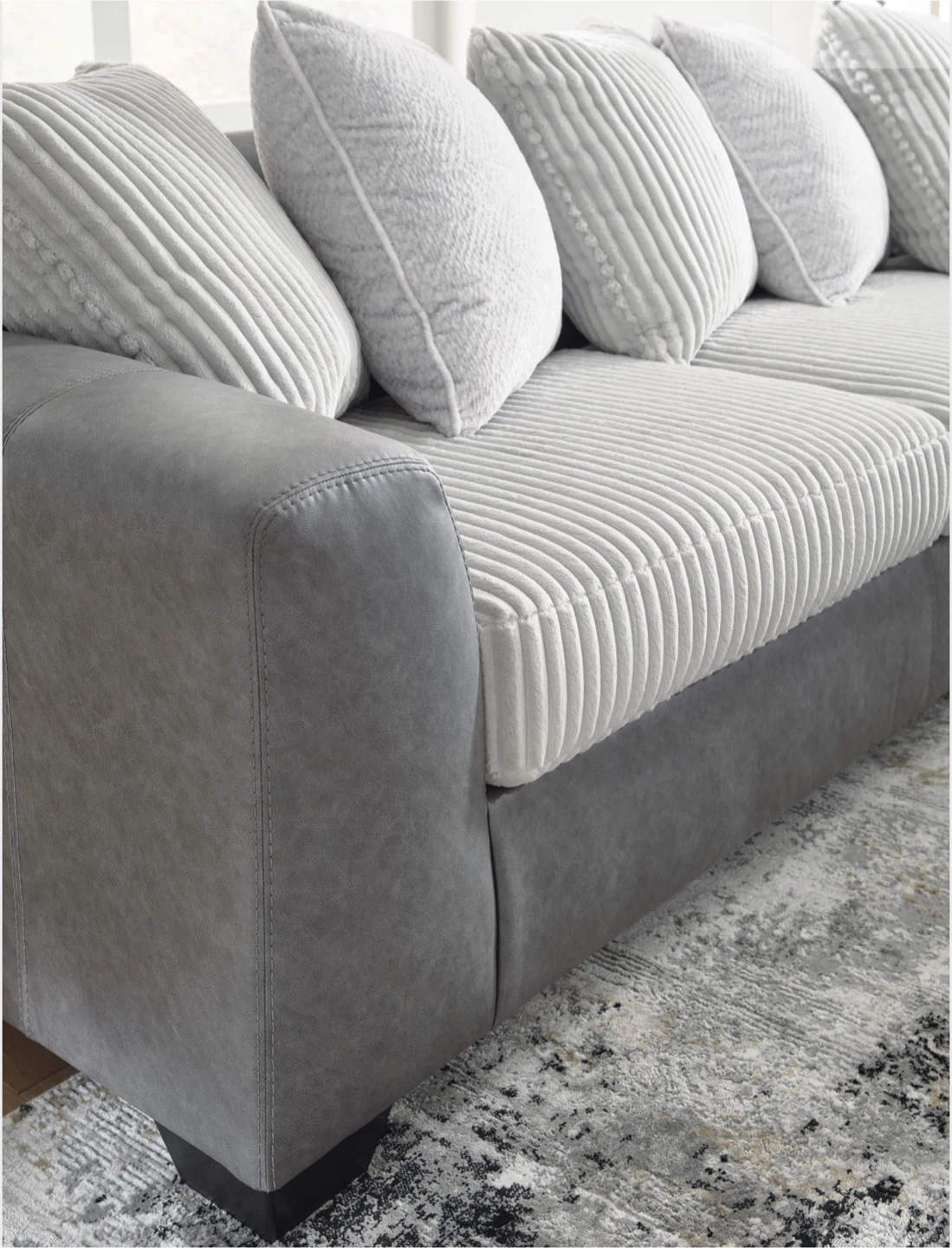 Clairette Court 2-Piece Sectional with Chaise in Alloy - photo 2
