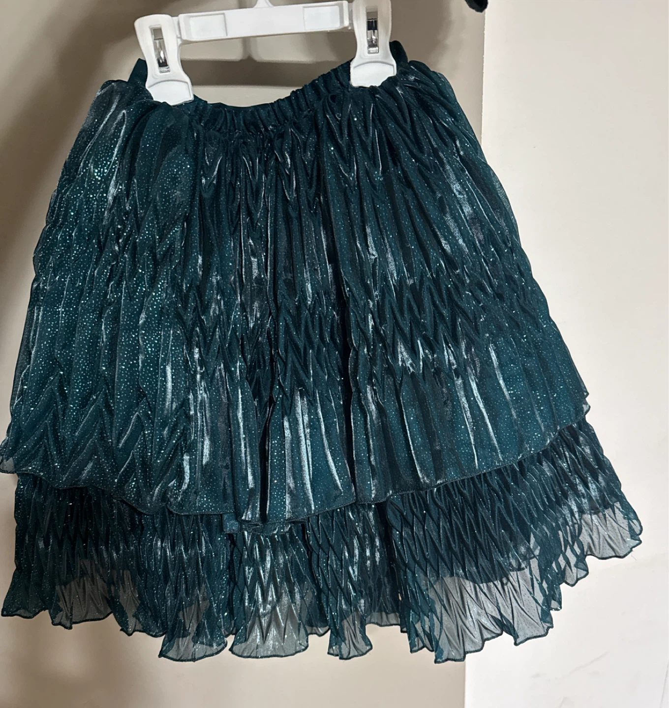 Girls' Teal Sequin & Beaded Dress - Size 26 - photo 2