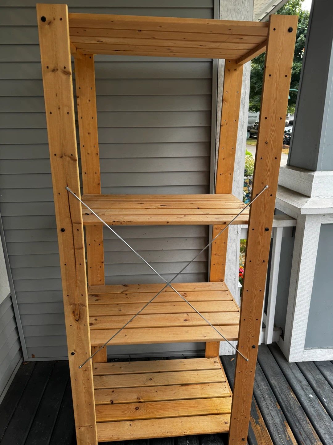 Free wooden storage shelf