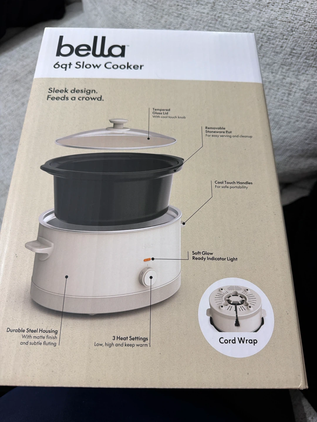Bella 6qt Slow Cooker - One-Pot Meal Maker - photo 4