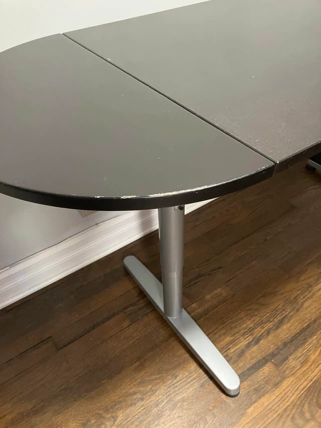 IKEA GALANT black desk with sliding drawer $80 - photo 5