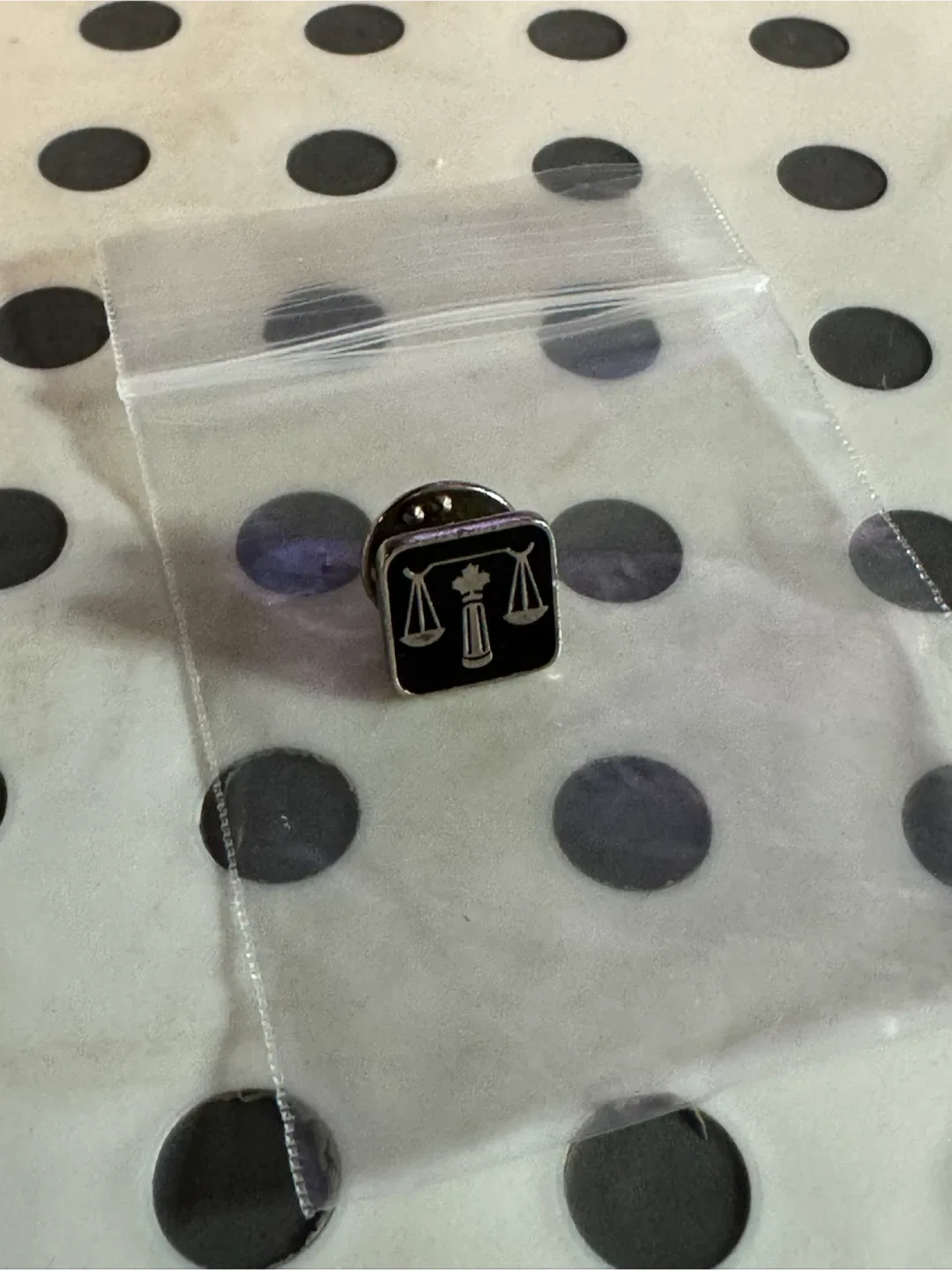 Small/Mini Lawyer Scales Lapel Pin