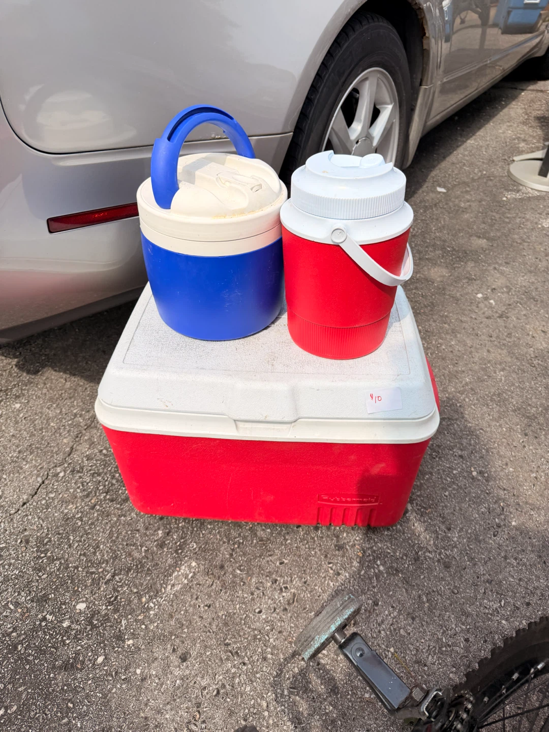 Coleman Cooler & 2 Igloo Jugs