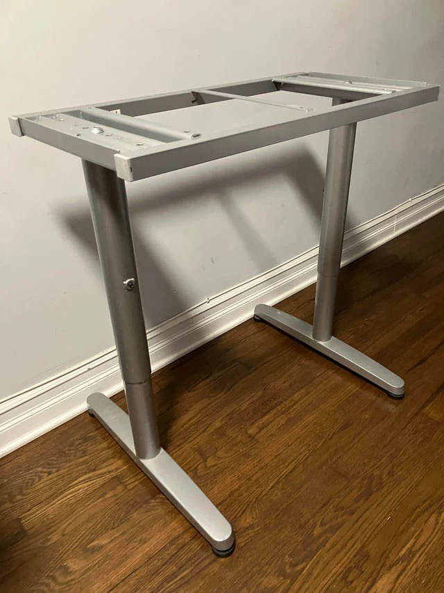 IKEA Galant desk frame 18222 with adjustable T legs $50 - photo 2