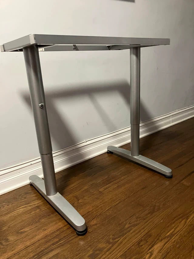 IKEA Galant desk frame 18222 with adjustable T legs $50 - photo 3