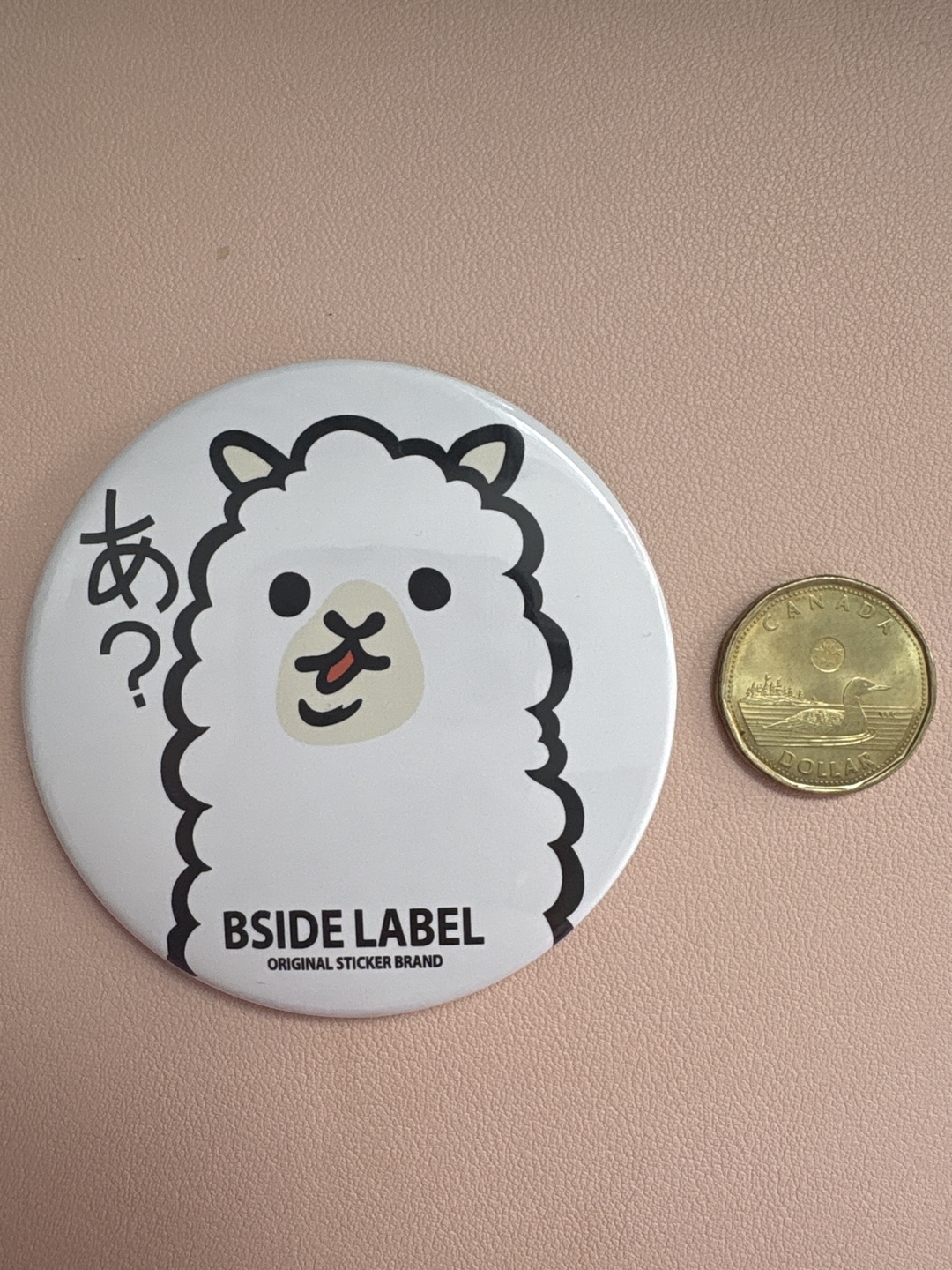 Alpaca Button Pin. Brought from Japan