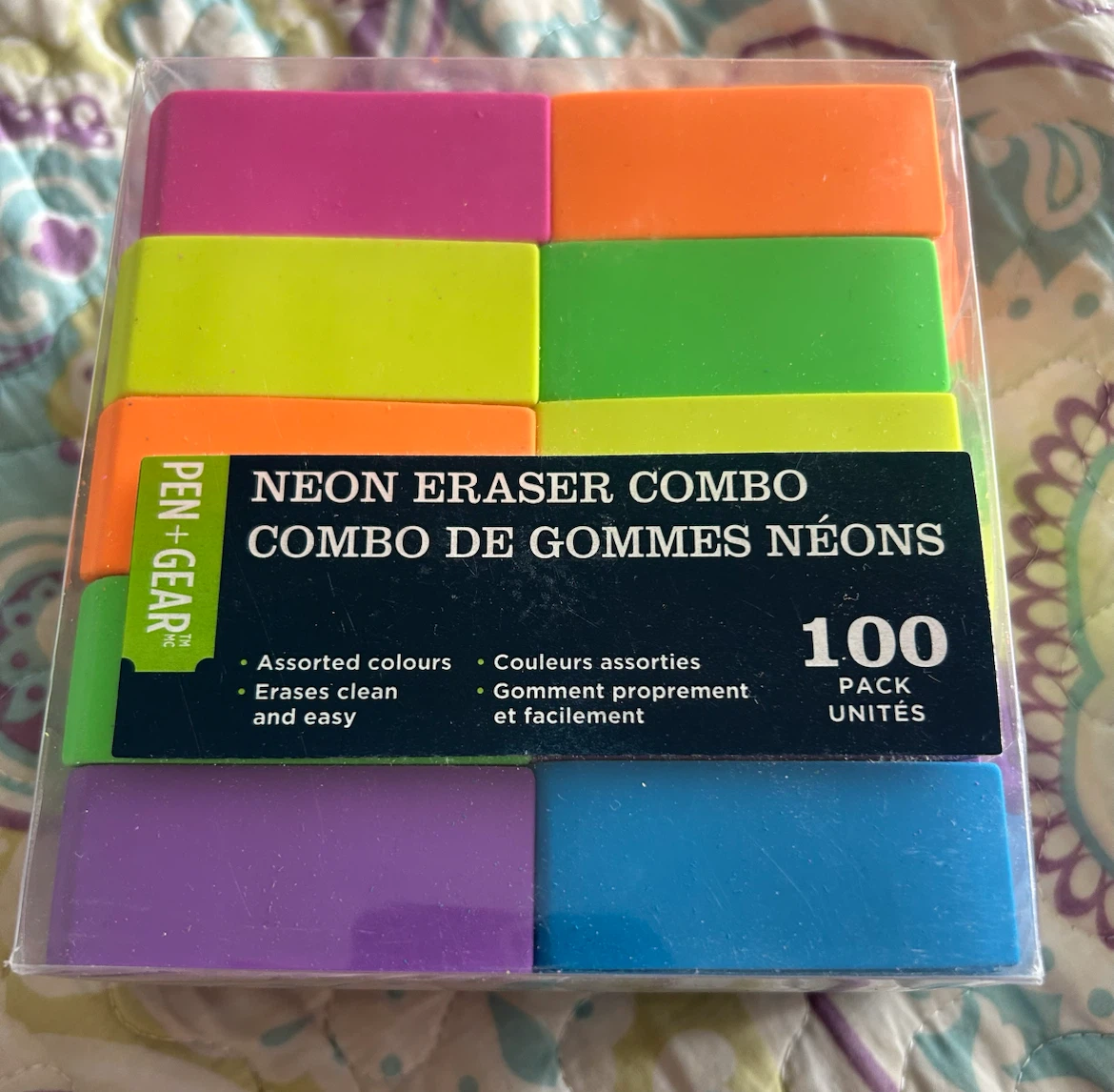 Neon Erasers (100 pack) New! - photo 2