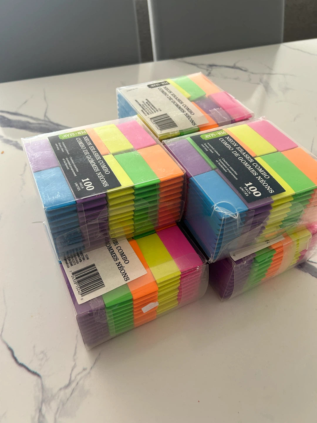 Neon Erasers (100 pack) New! - photo 3