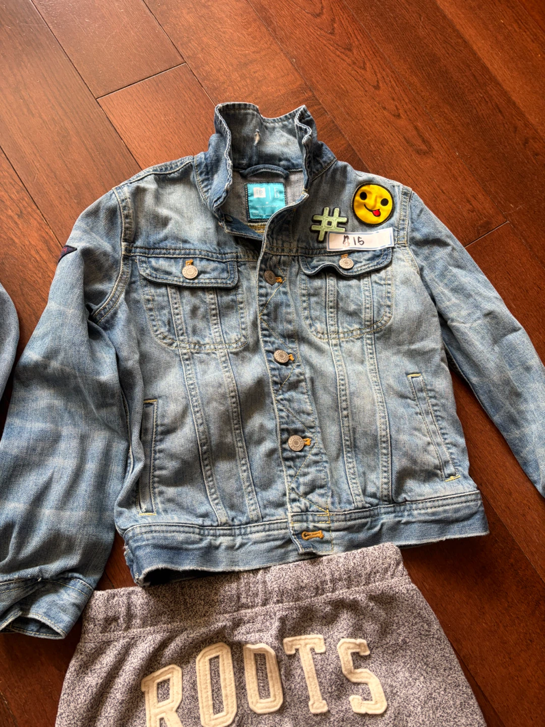 Kids Roots joggers and Gap jeans jackets - photo 5