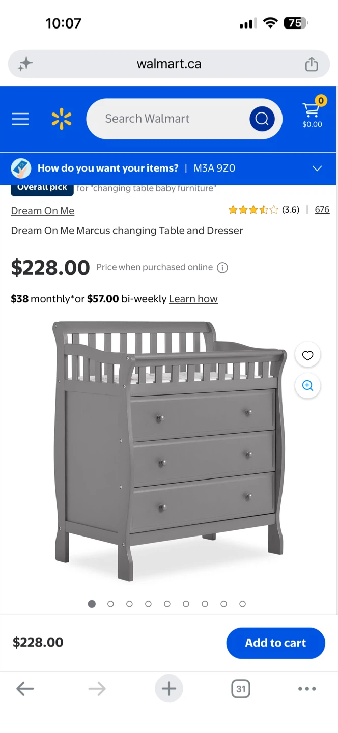 Silver 3-Drawer Dresser with Changing Station Top - photo 3