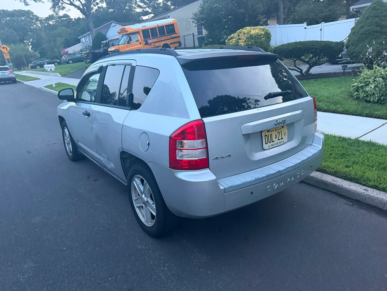 Silver Jeep Compass