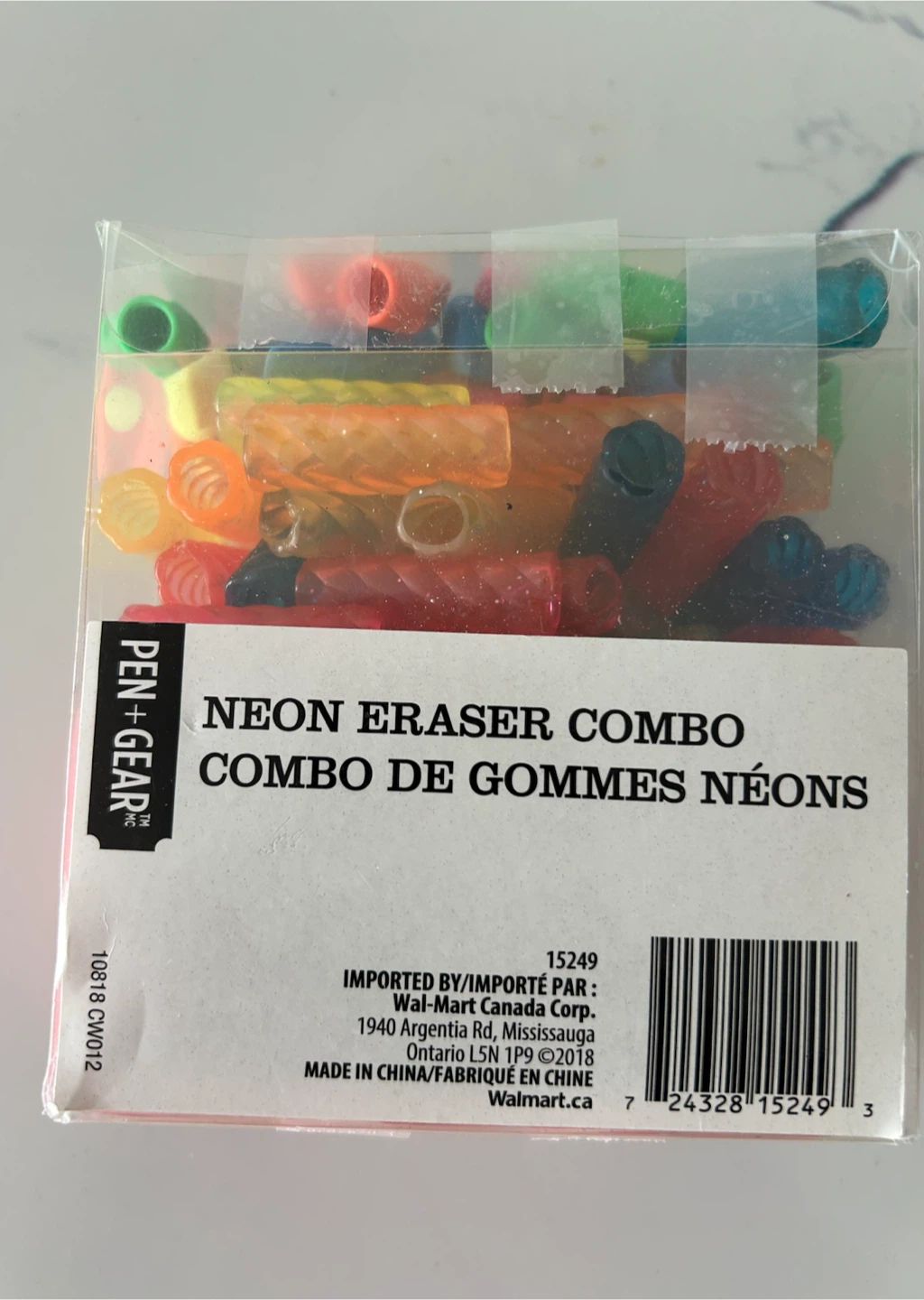 Neon Eraser Combo - 100 Pack New!