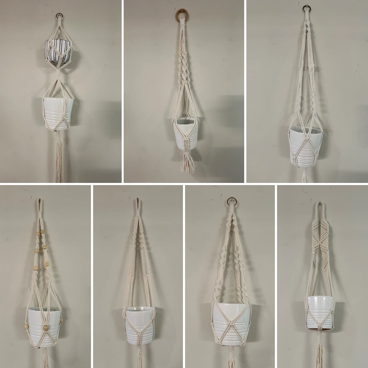 🆕 Macrame Plant Hangers x11