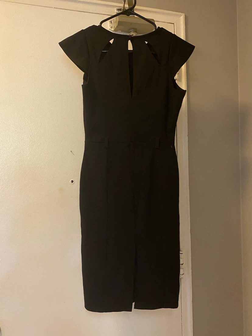 Black Cap Sleeve  Dress