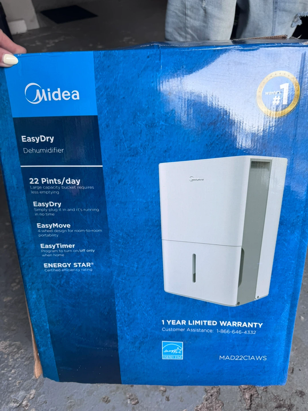 Midea Dehumidifier- 1,500 Sq. Ft. Energy Star Certified