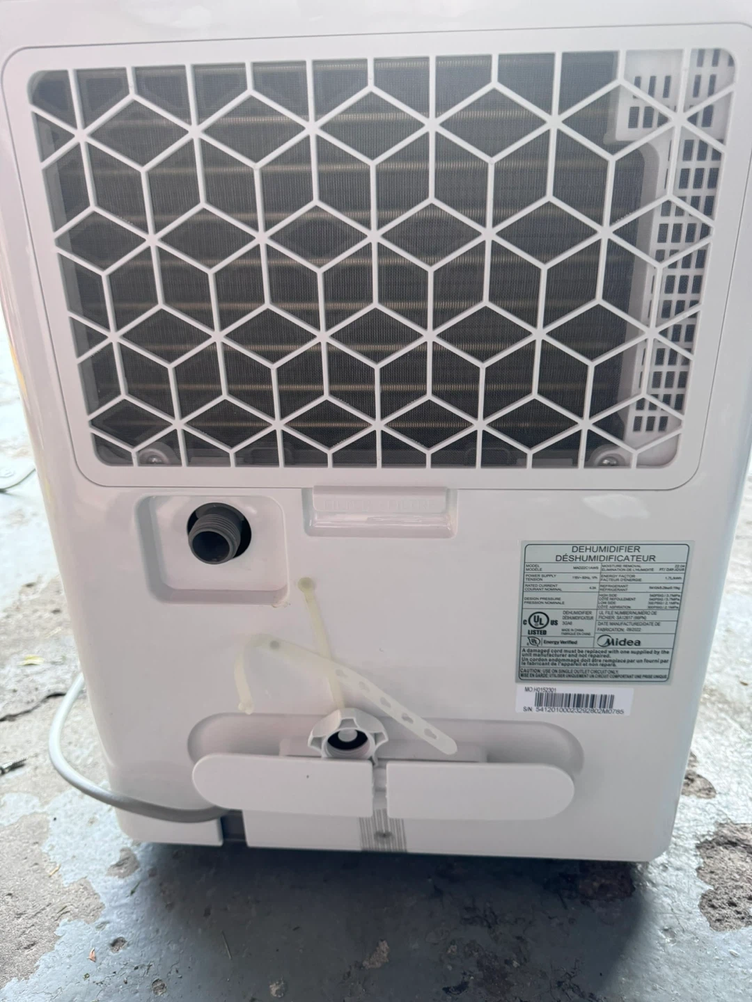 Midea Dehumidifier- 1,500 Sq. Ft. Energy Star Certified - photo 4