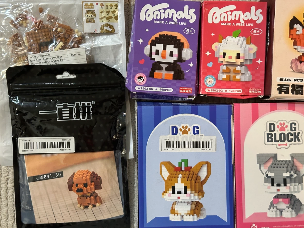 🆕 Animal Building Block Sets x8 - photo 3
