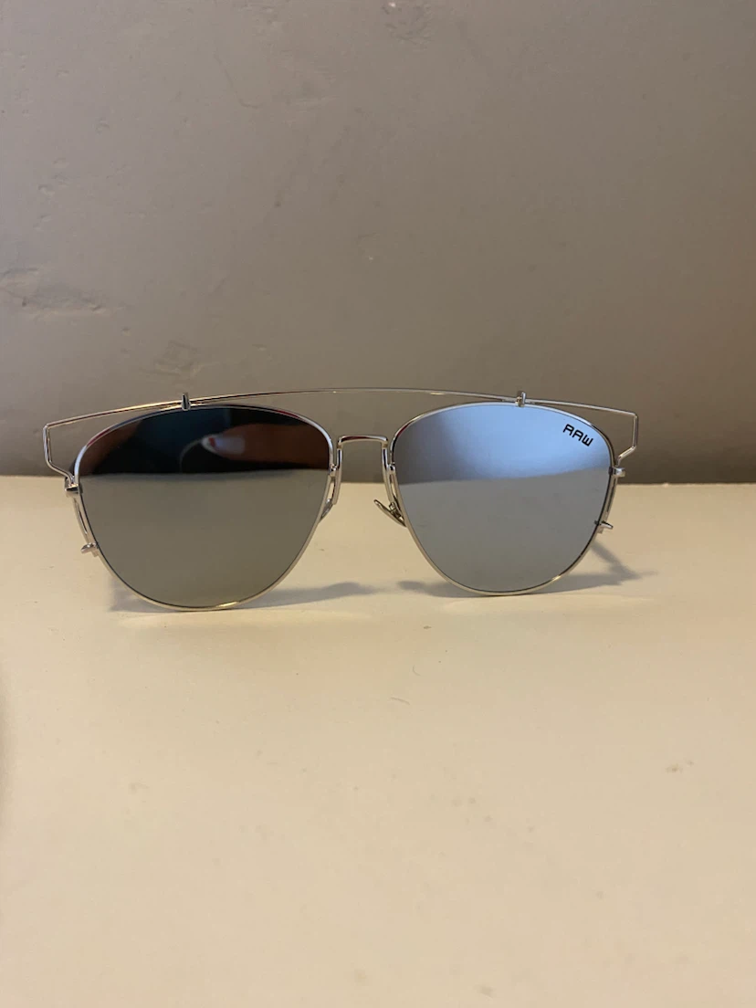 RAW Silver Aviator Sunglasses