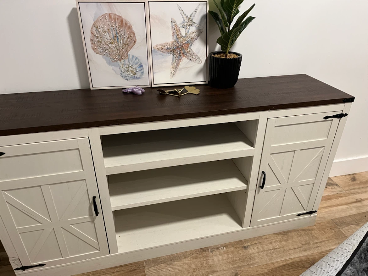 Farmhouse Style Media Console TV Stand - photo 4