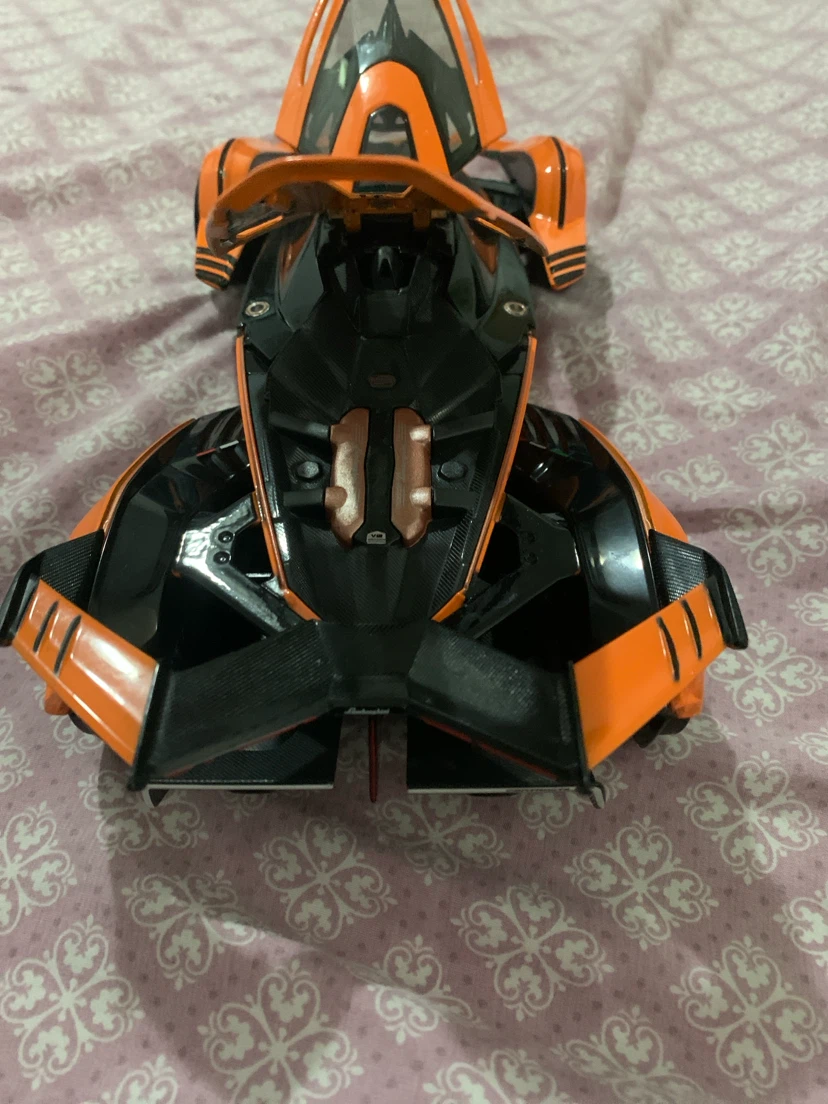 Orange and Black toy Car the seat of the car is kinda lose - photo 3