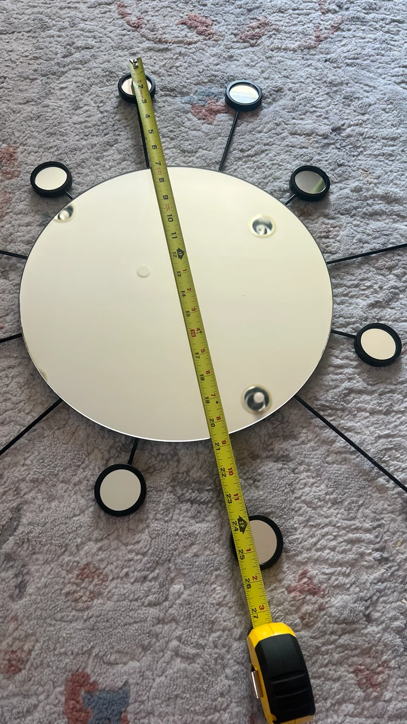 Mid-Century Modern Sunburst Wall Mirror - photo 5
