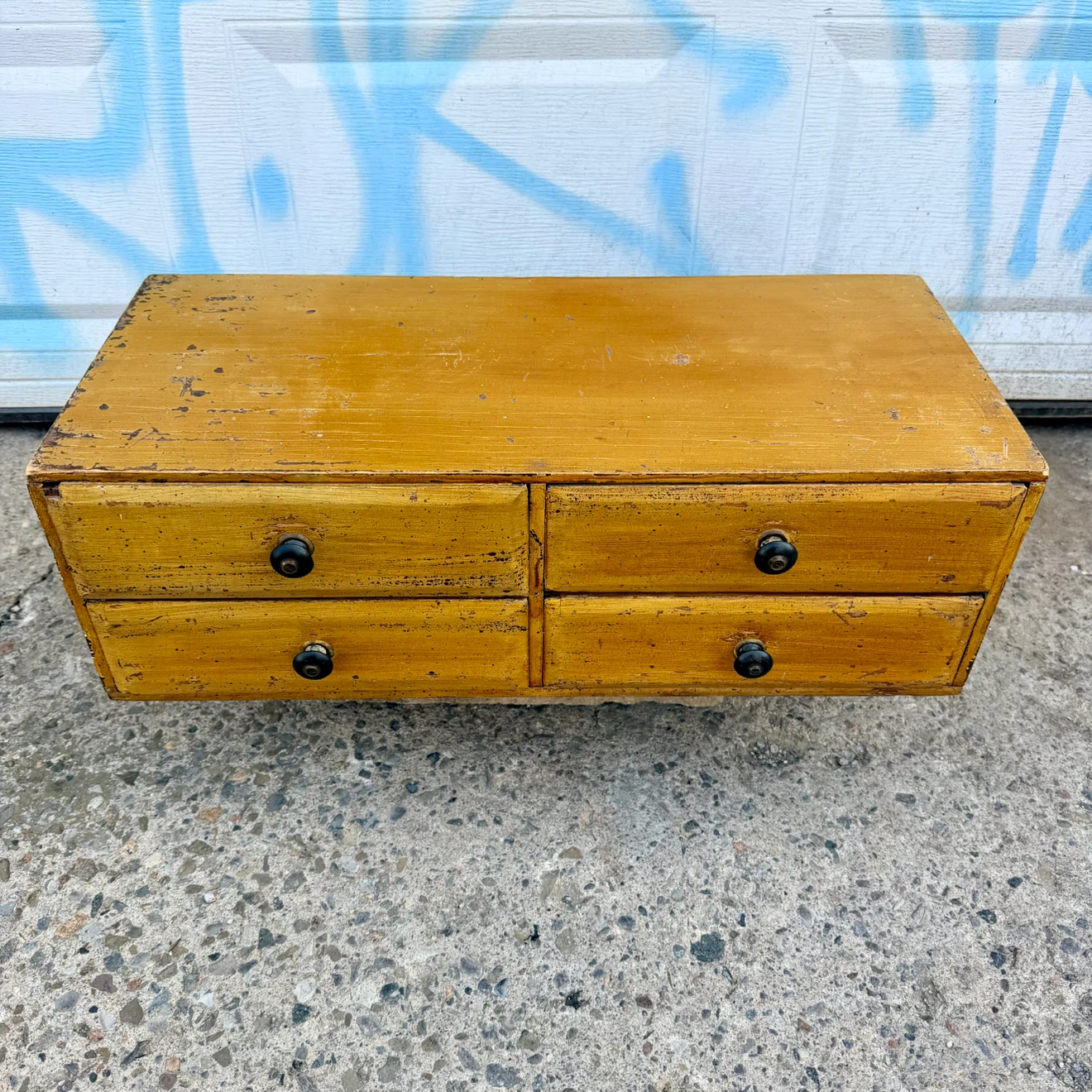 Antique Tabletop 4-Drawer Tool Chest