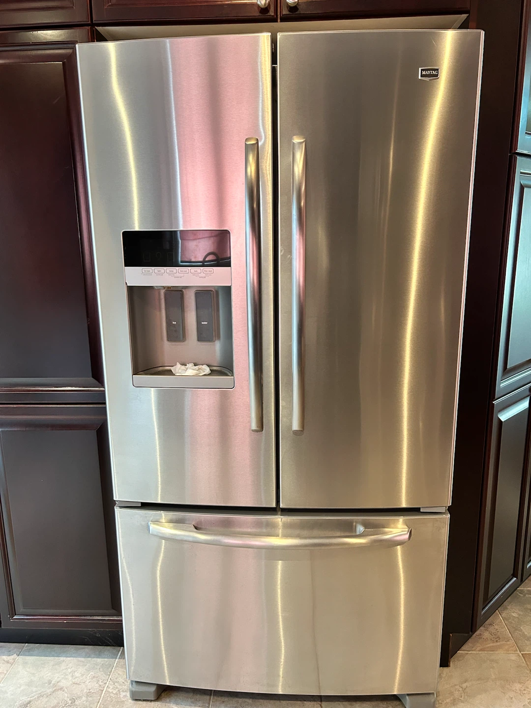 Maytag French Door Refrigerator with Ice and Water Dispenser