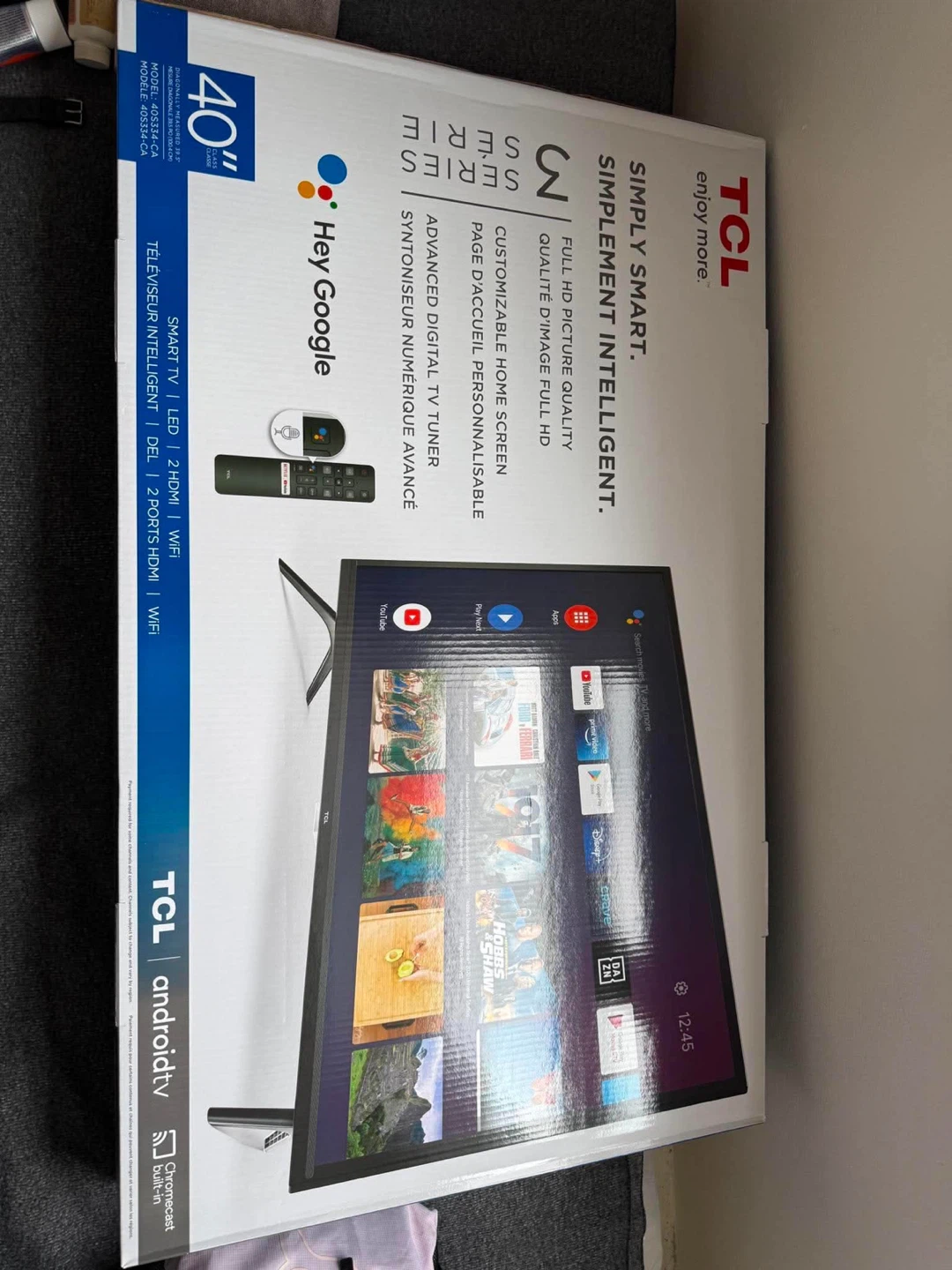 TCL 40" Smart TV Android TV Full HD