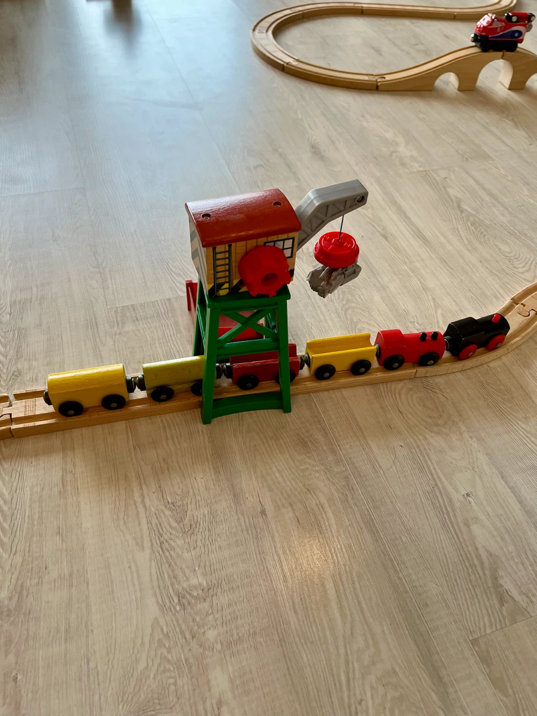 Wooden Toy Train Set with Vicartown Dieselworks - photo 4