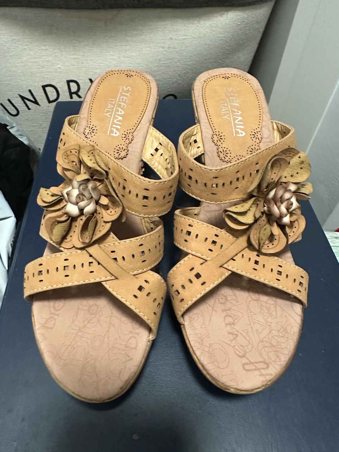 Stefania Italy Women's Wedge Sandals