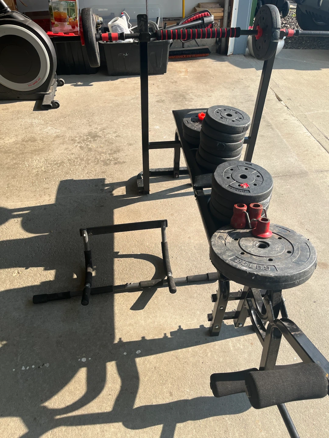 York 1500 Mega Bench with Adjustable Dumbbells