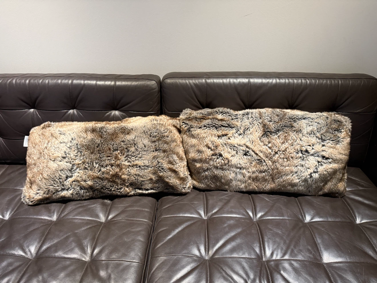 Faux Fur Throw Pillow