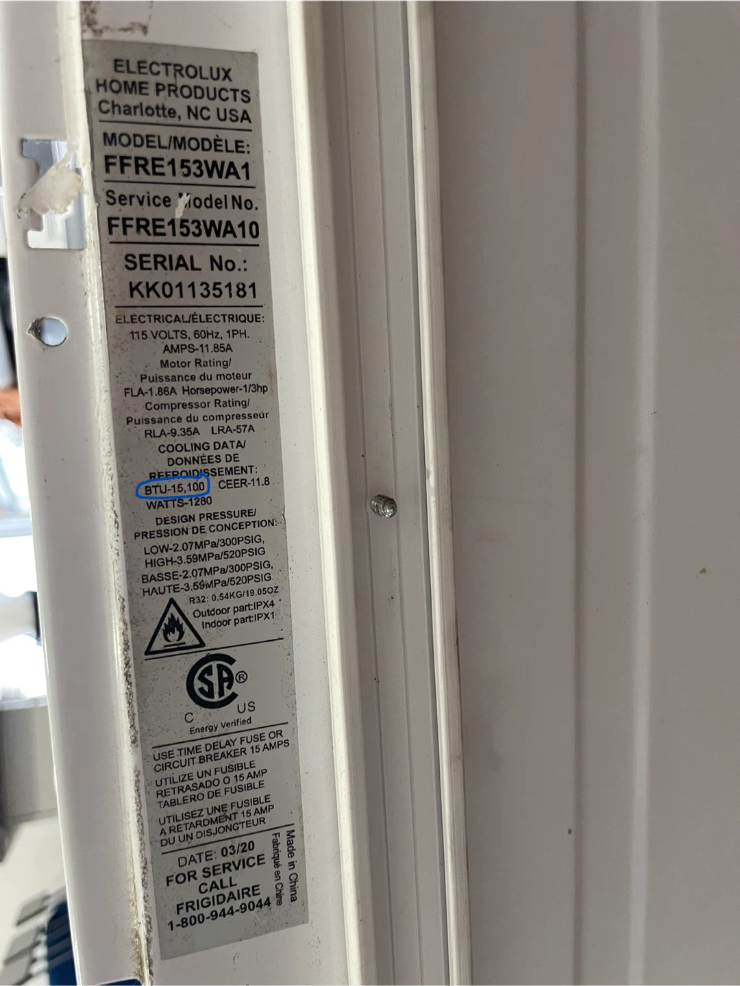 Frigidaire Window Air Conditioner - photo 3