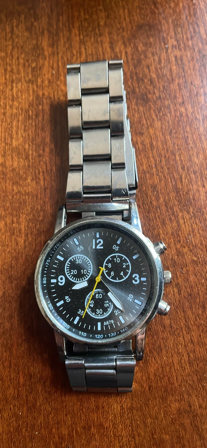 Men's Black Dial Chronograph Watch