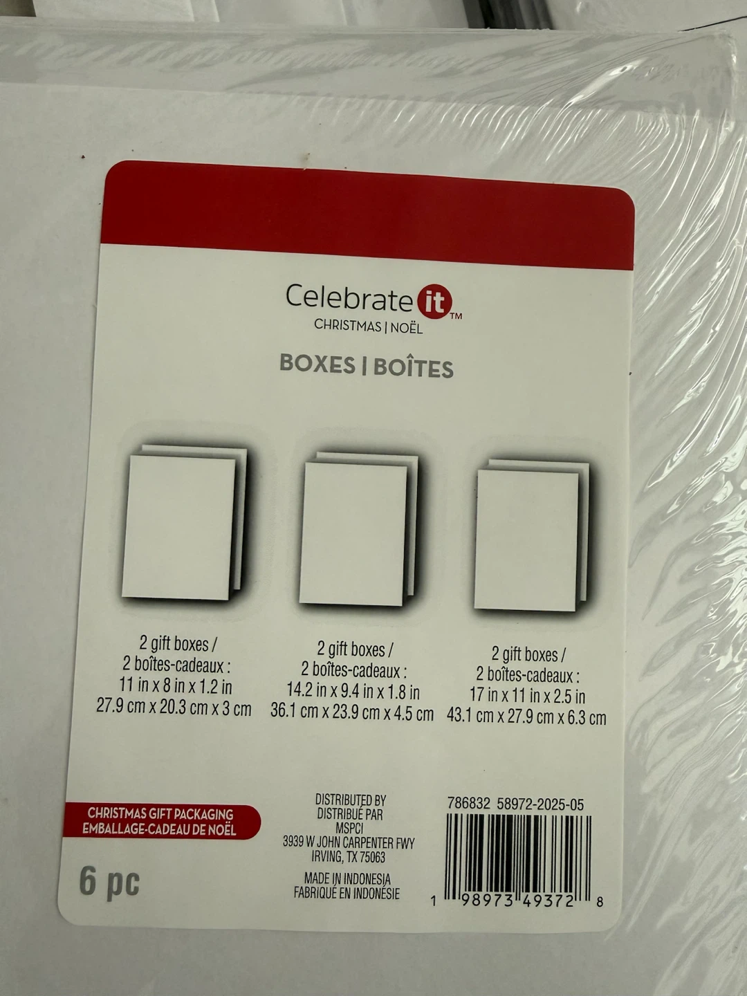 Celebrate It Christmas Gift Boxes - 6 Piece Set - photo 4