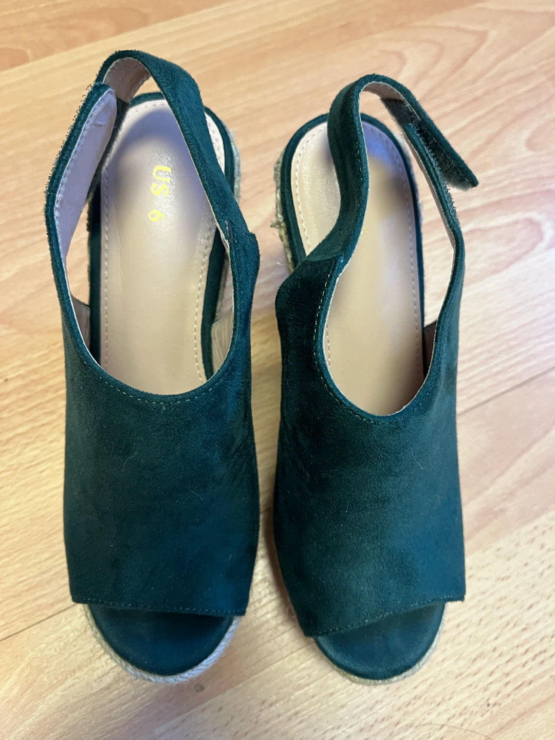Emerald Green Wedge Sandals(Size6) - photo 5