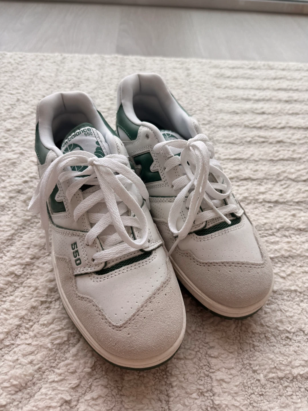 New Balance 550 White Green Sneakers