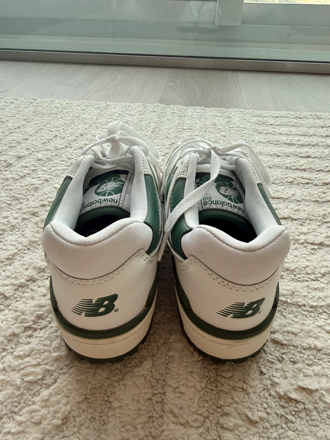 New Balance 550 White Green Sneakers - photo 4