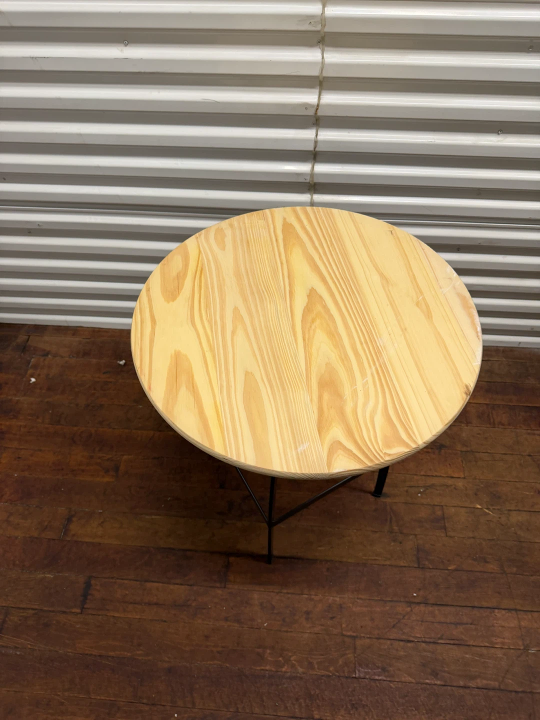Adjustable Round Wood Top Side / Dining Table - photo 3