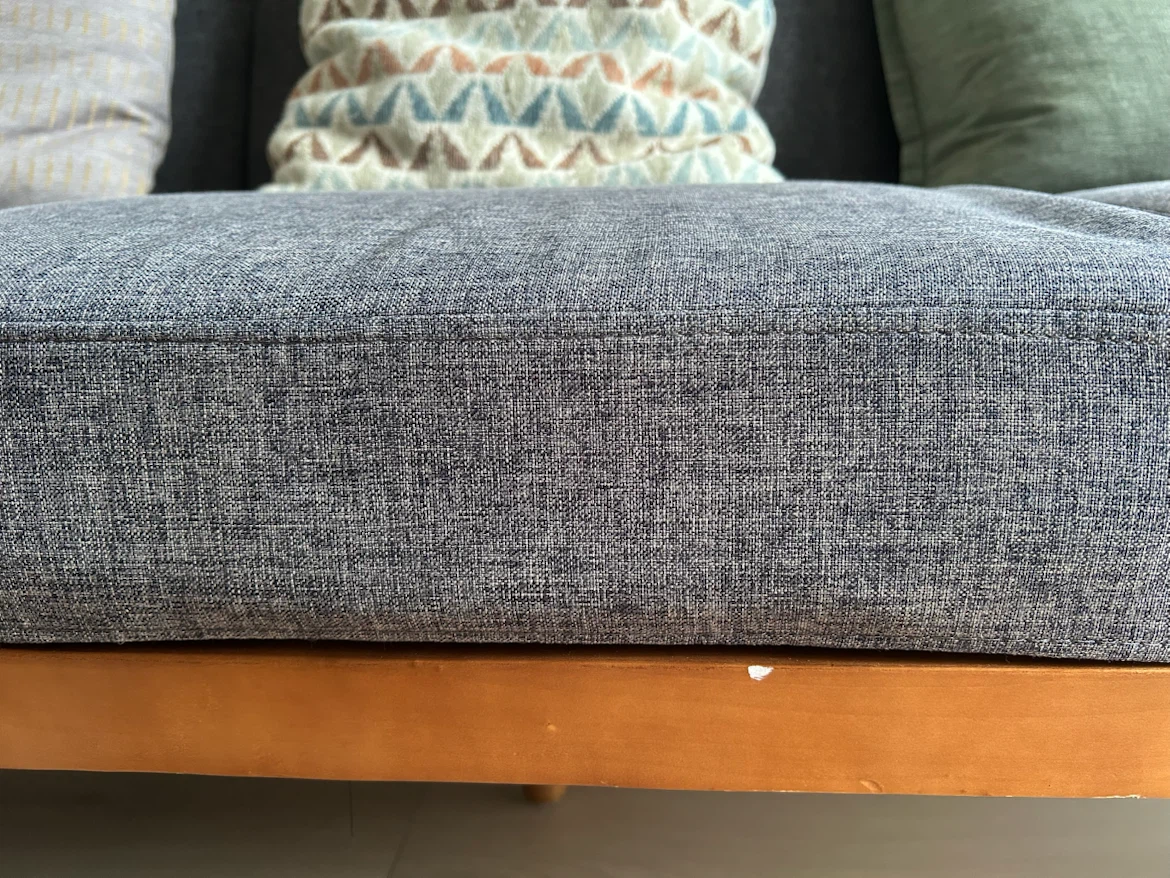 Mid-Century Modern Style Futon Sofa with Wood Frame - photo 3
