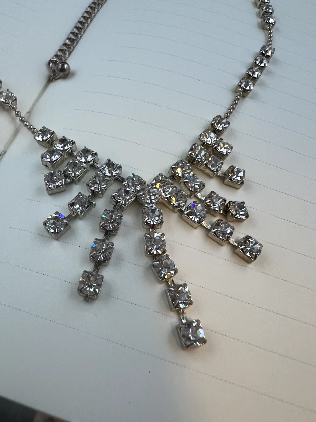 Art Deco Inspired Rhinestone Necklace - photo 2