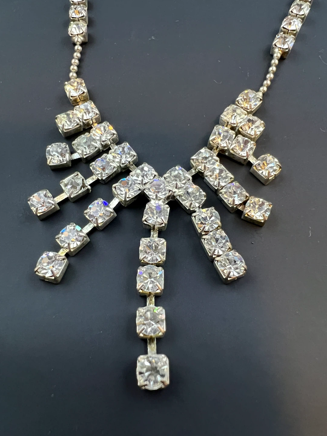 Art Deco Inspired Rhinestone Necklace - photo 5