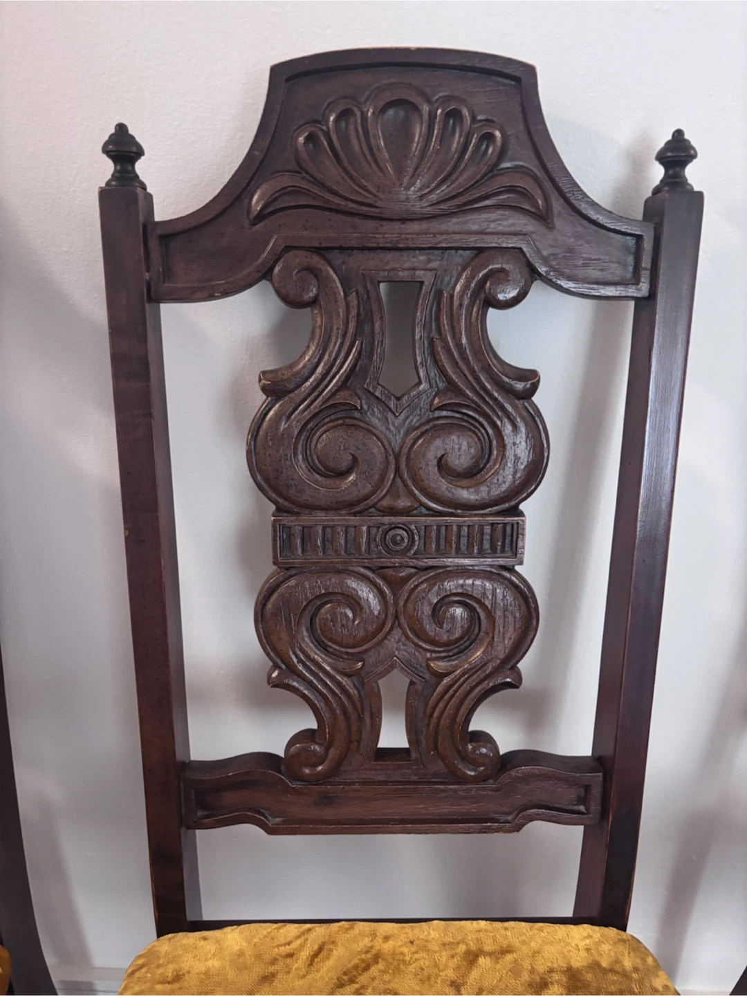 Set of 6 Vintage Wood Dining Chairs - photo 2