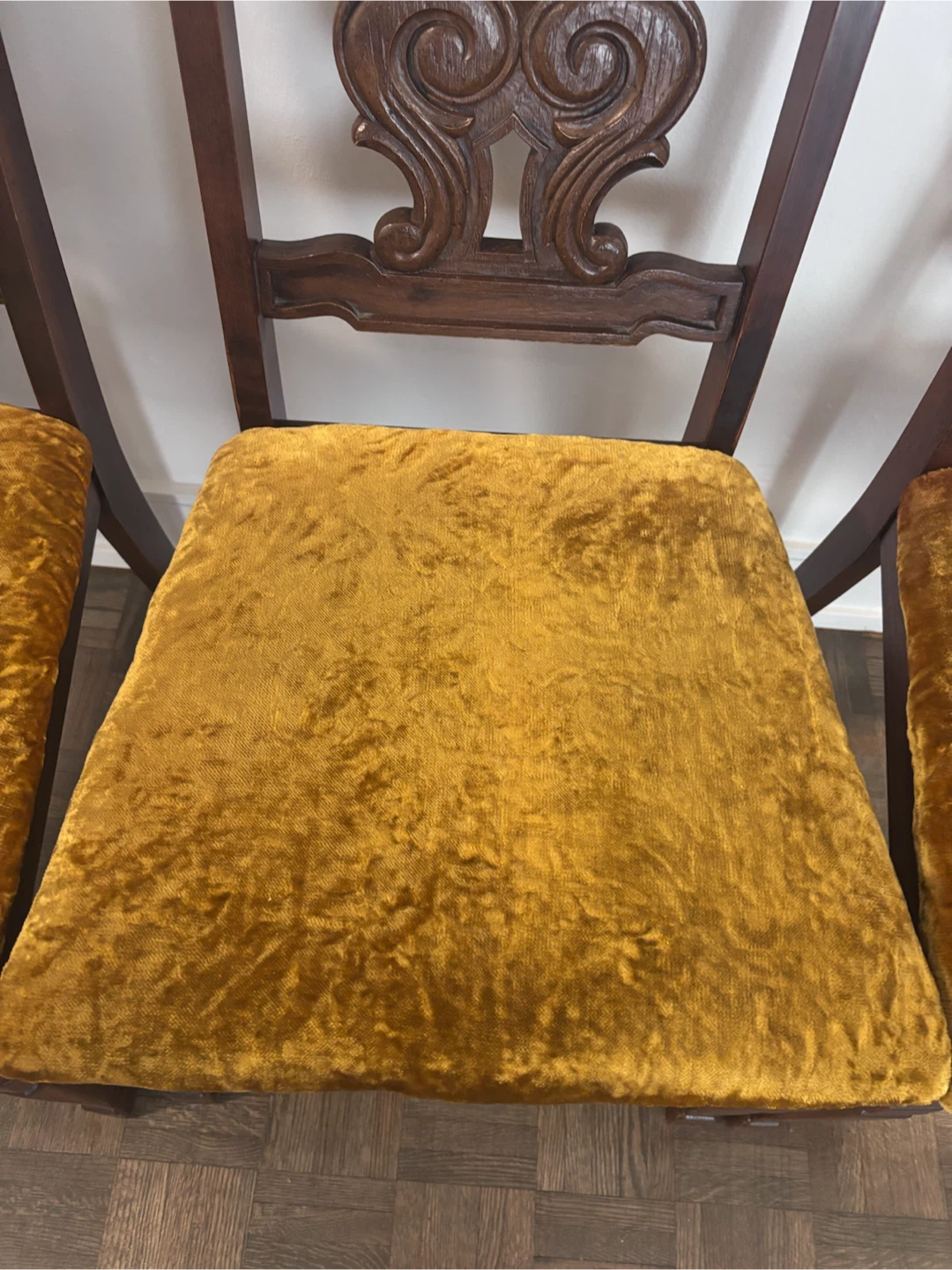 Set of 6 Vintage Wood Dining Chairs - photo 3