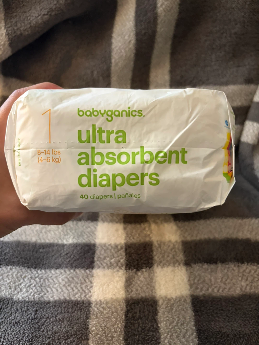 Babyganics Ultra Absorbent Diapers Size 1 (8-14 lbs) - 40 Count - photo 3