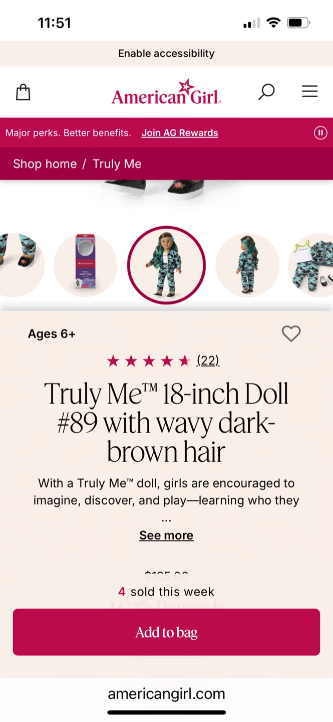 American Girl Truly Me 18-inch Doll #89 - photo 2