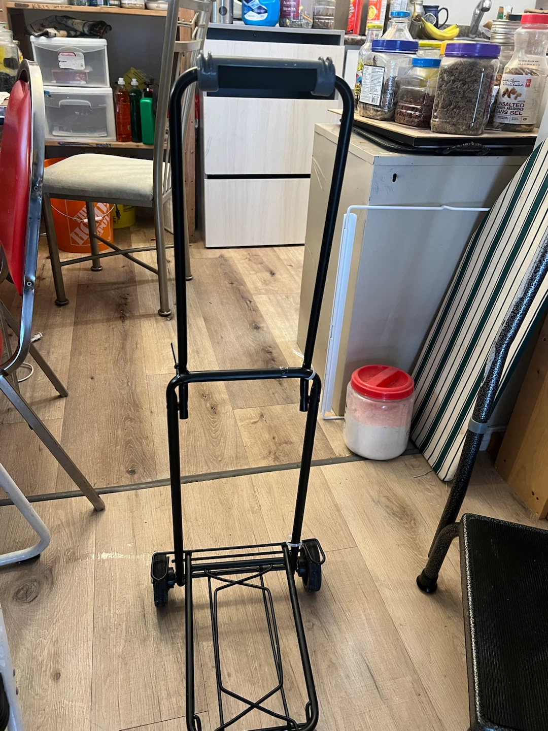 Black Folding Shopping Cart